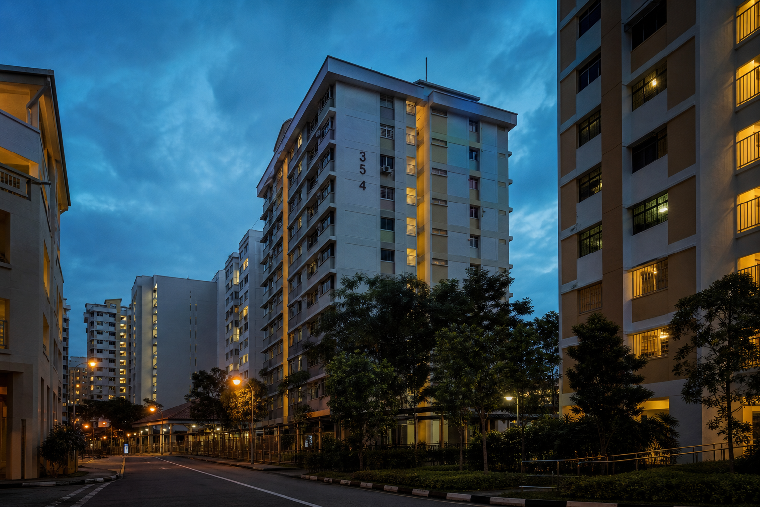 Chin Swee Road at evening